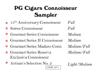 PG Sampler Connoisseur